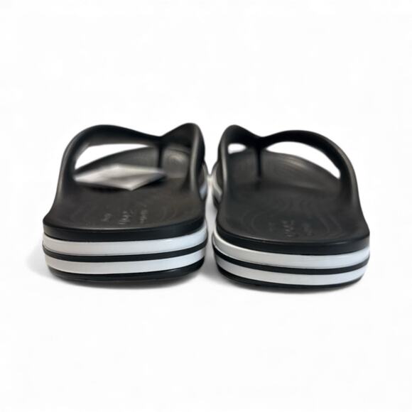 Crocs Flip Flops Men Sandals Black-White Water Friendly Lightweight SZ/ M-9 W-11 - Picture 5 of 10